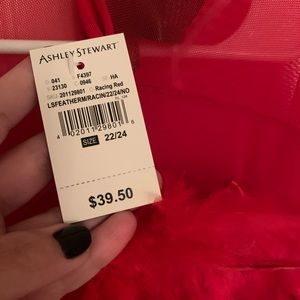 Ashley Stewart Plus Feathered Shirt